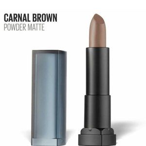 Maybelline Lipstick 704 Carnal Brown Matte New York Collection Bundle of 2